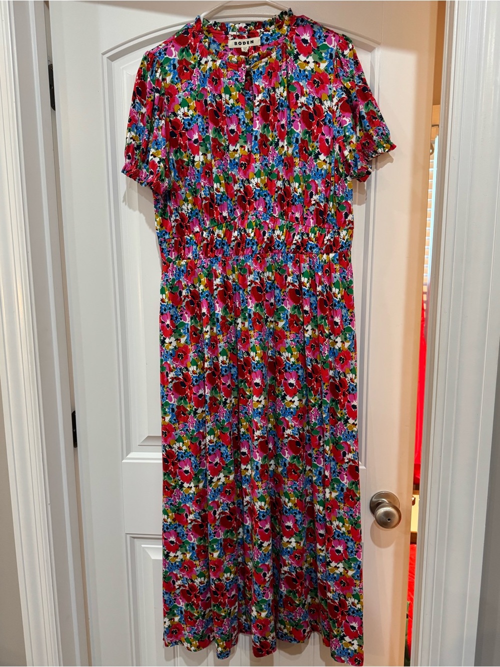 Boden Multicolor Floral Midi Dress